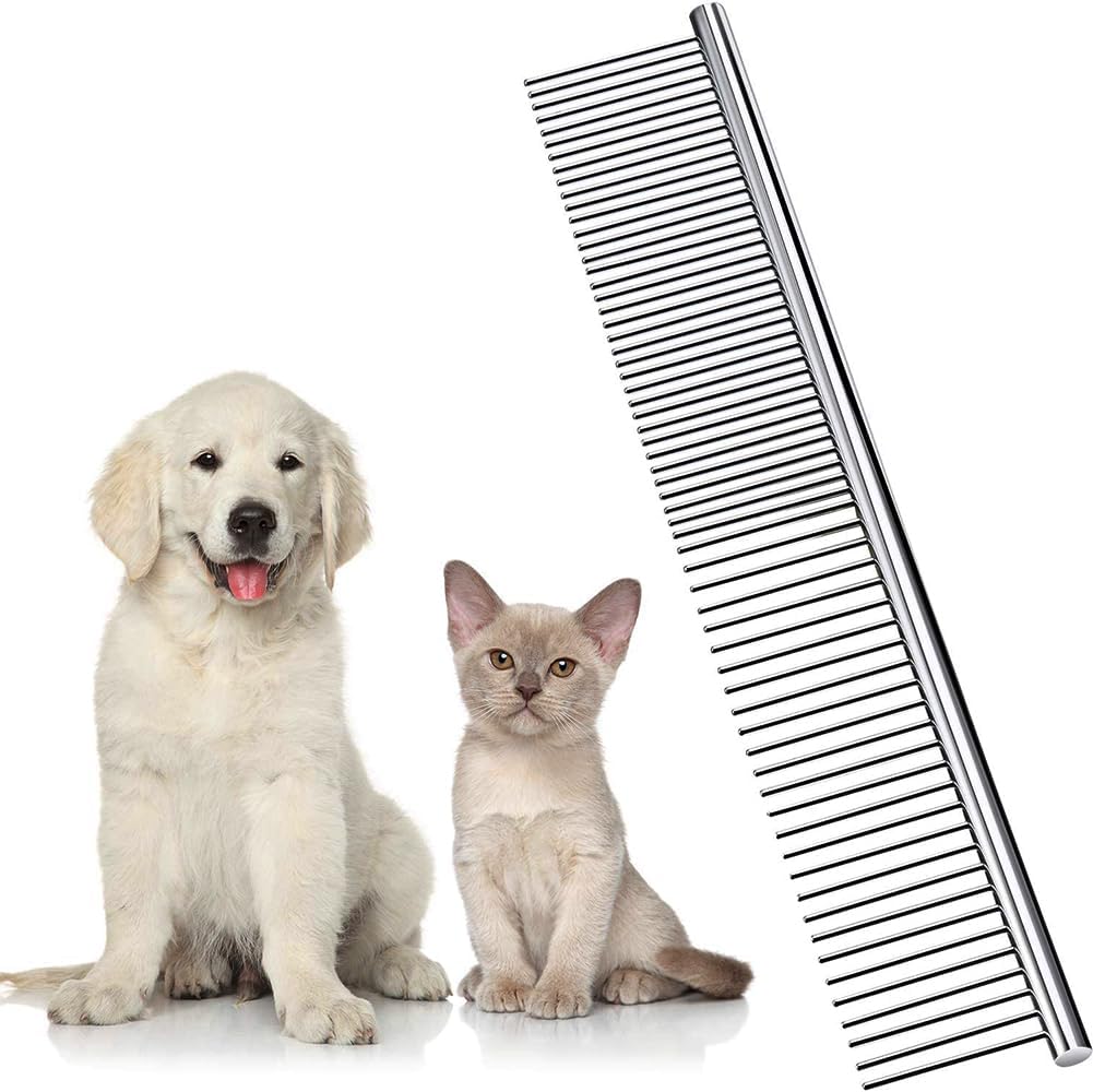 Dog Combs for Grooming, Metal Cat Comb for Long Haired – Essentials for Dogs