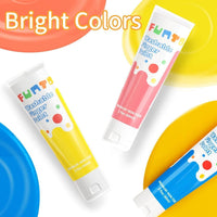 Funto Kids Washable Finger Paint Set - 10 PCS Basic Colors - image 3