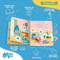 Ditty Bird Animal Songs Book for Toddlers – Interactive Sound Book with Baby Shark & More | Musical Board Book for 1-3 Year Olds | Fun, Realistic Animal Sounds | Sturdy Sensory Book for Baby