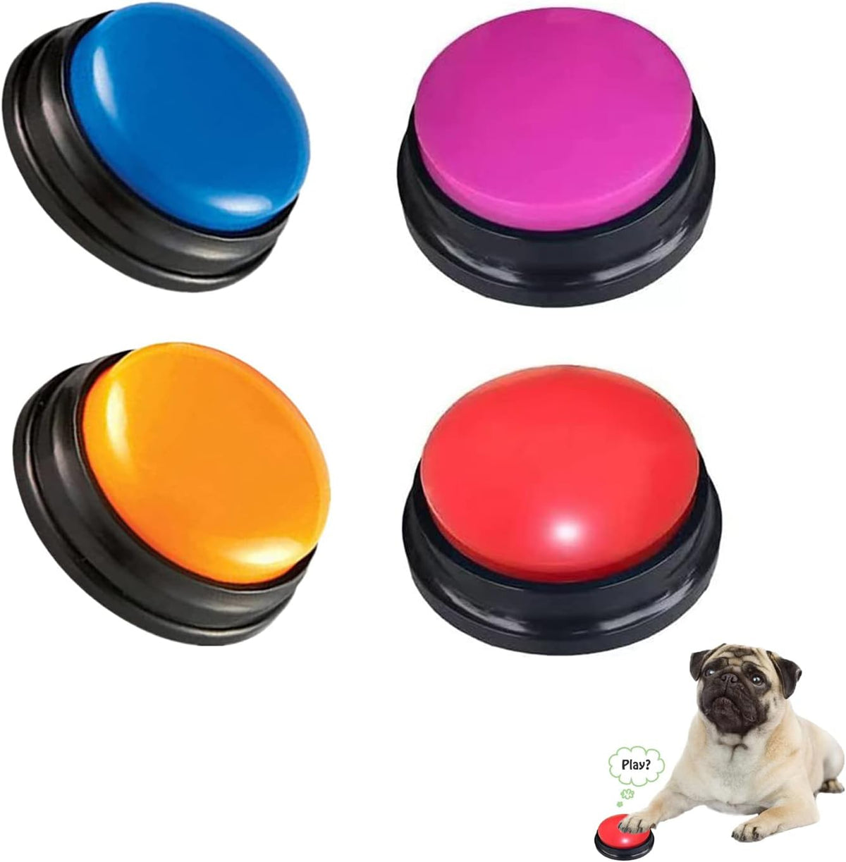 FINEST+ Voice Recording Button for Communication Pet Training Buzzer
