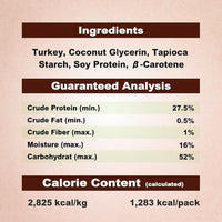 Afreschi Natural Turkey Treats Star Bites –16 oz, Hexagonal Shape, USA-Sourced Trukey, All-Natural, Hypoallergenic, Low-Fat, Healthy & Easily Digestible, Puppy & Training Snack & Small Dogs