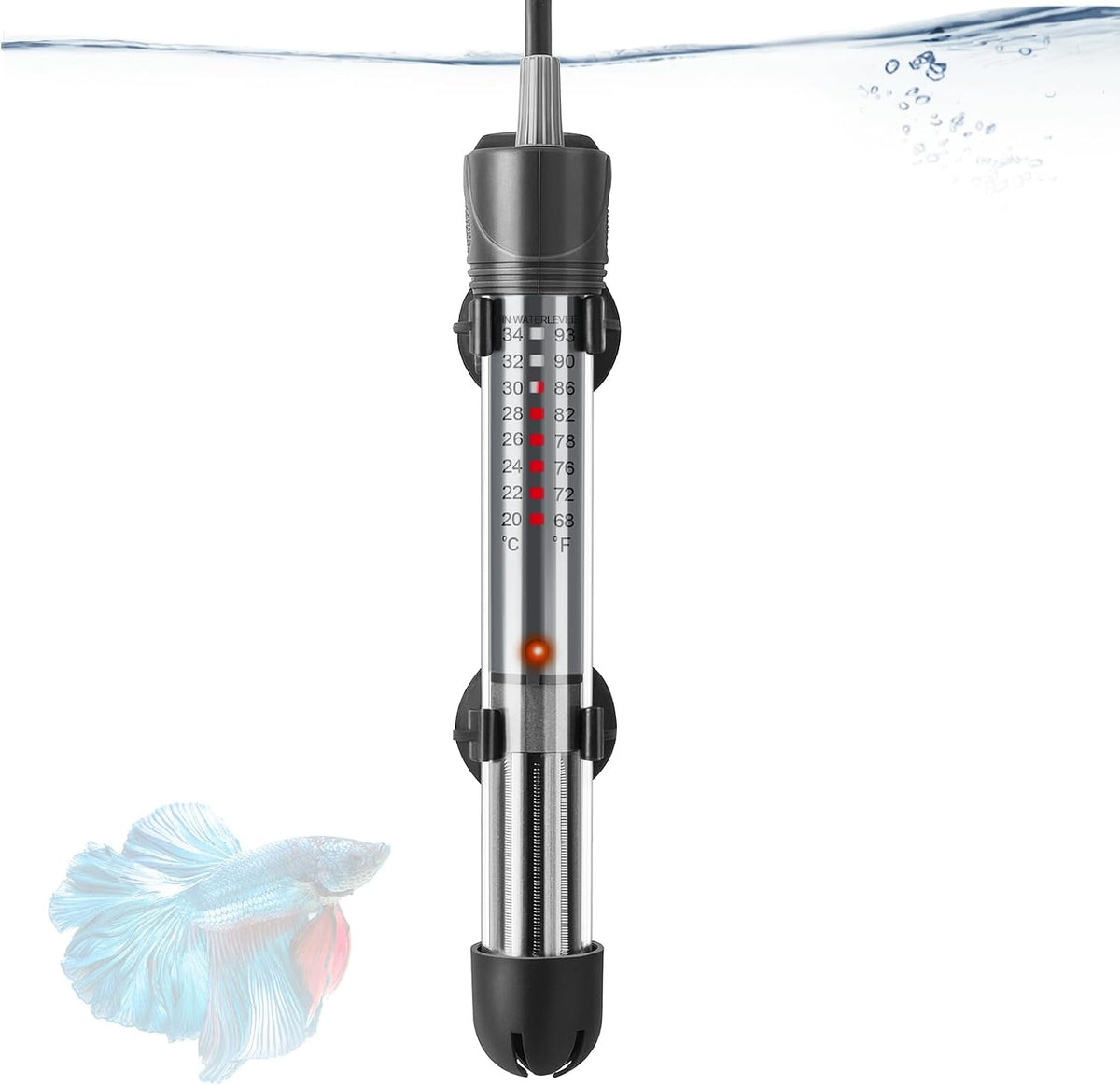 HITOP 50W Adjustable Aquarium Heater - 7in-25w