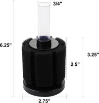 AQUANEAT Aquarium Air Powered Sponge Filter - Cylinder / Middle up to 20Gal - image 2