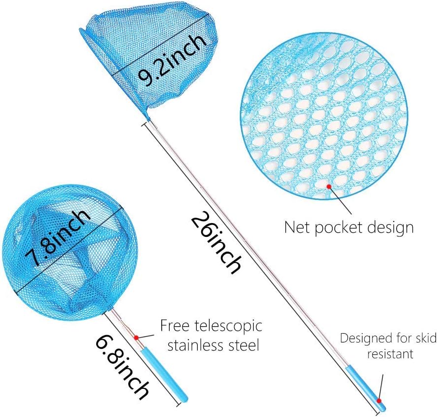 Kids Telescopic Butterfly Fishing Nets for Kids Catching Insect Net - 5 Pack - image 2