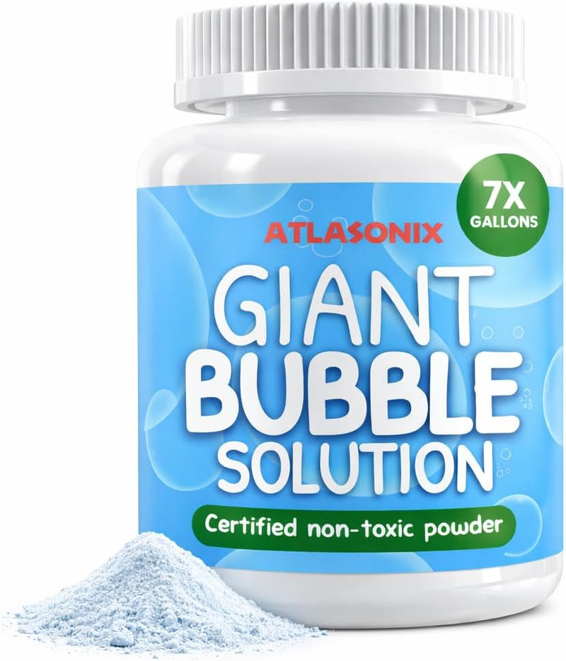Giant Bubble Solution, Bubble Wands, Bubbles for Kids - 7 Gallons