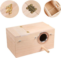 YJJKJ Wood Parakeet Nest Box with Natural Nesting Pads - Extra Large - image 2