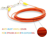 Petest 25ft Tie-Out Cable with Crimp Cover for Large Dogs Up to 90 Pounds
