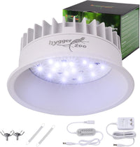 UVB Light for Reptiles, UVA UVB Reptile Light Fixture with Timer LED UVB Bulb for Bearded Dragon - 1 Pack / White