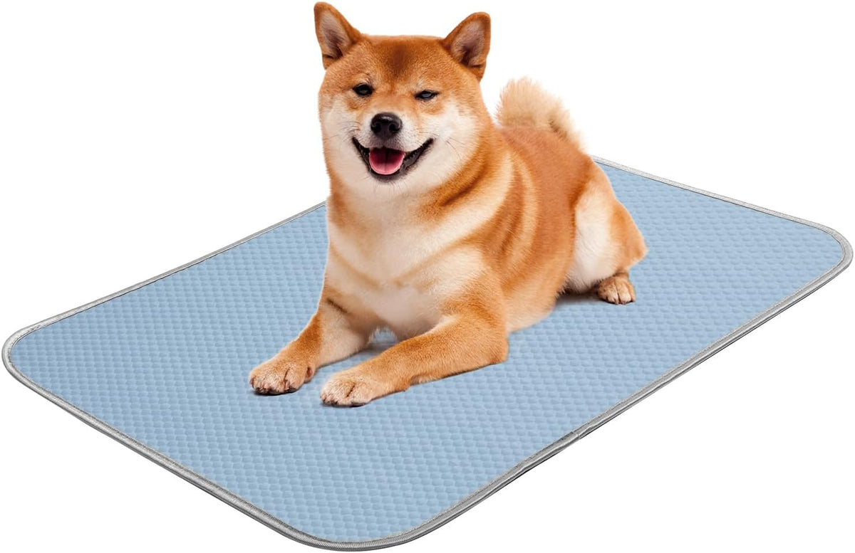 Buvlnee Summer Dog Cooling Mat - Blue / 27x22in