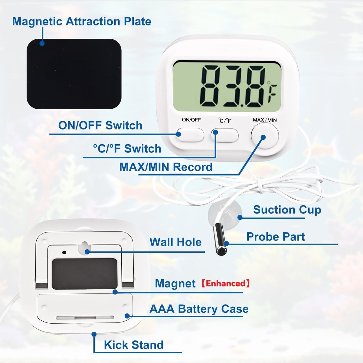 Digital Aquarium Water Thermometer - image 3