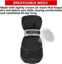 QUMY Dog Shoes for Small Dogs Hot Pavement Puppy Dog Boots & Paw - Black / size 3: 1.70"x1.31"(L*W) - image 2