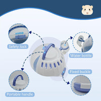 Hamster Carrier Cage Portable Cages Small Animals Carry Travel Case - 【Blue】 - image 3