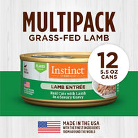 Instinct Flaked Entrée Wet Canned Cat Food - Lamb, 5.5 oz. Cans (Pack of 12)