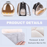 Portable Small Animal Backpack Travel Breathable Pet Carrier Bag - Polarized / Backpack - image 4