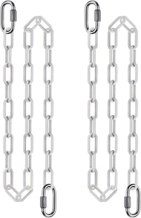 BeneLabel 40 inch yellow coated heavy duty hanging chains with carabiners