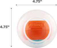 Outward Hound Nina Ottosson Topsy Treat Ball Dog Puzzle Interactive Treat Puzzle Dog Enrichment Dog Toy, Level 1 Beginner, Orange