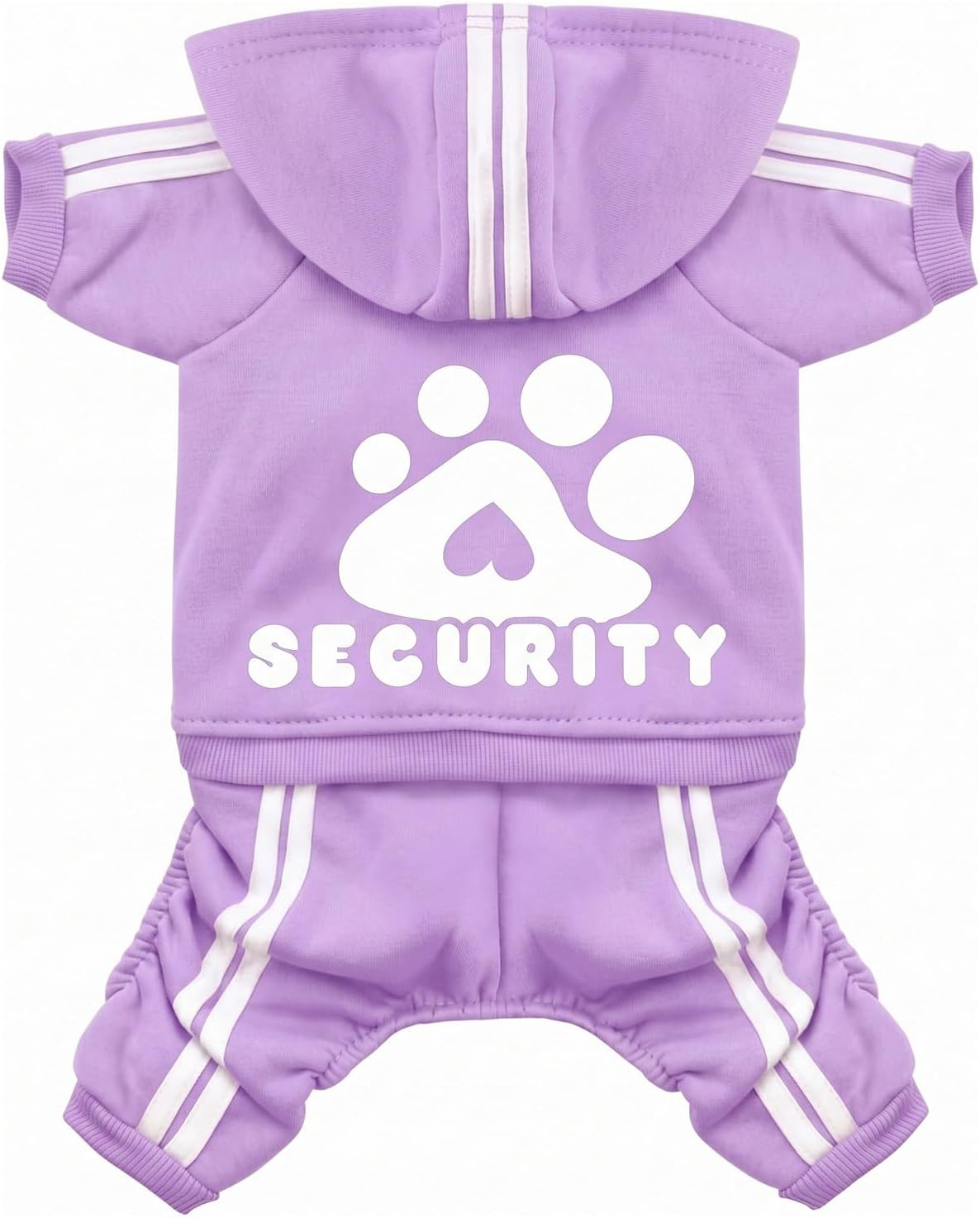 Dog Hoodie Security Clothes 4 Legs Jumpsuit Sweatshirt Hoodies Soft - Purple / Medium