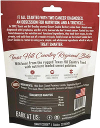 Smart Cookie All Natural Dog Treats - Wild Boar & Sweet Potato - Training Treats for Dogs with Allergies, Sensitive Stomachs - Soft Dog Treats, Chewy, Grain Free, Human-Grade, Made in USA - 5oz Bag
