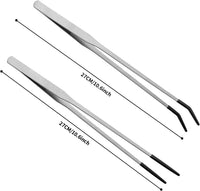 Novery 2PCS 10.6" Rubber Tip Reptile Feeding Tongs - image 2
