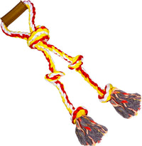 Extra Large Dog Rope Toys for Aggressive Chewers, Tug of War - yellow
