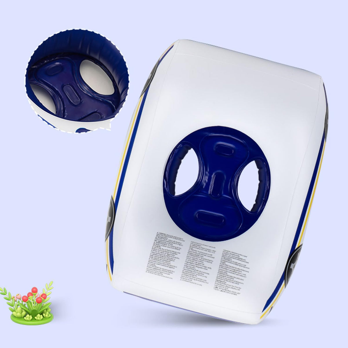 BOffer inflatable baby pool float shaped like a car with steering wheel and horn - view 17