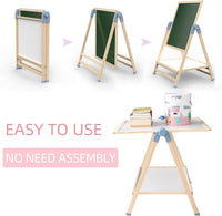 QZMTOY Kids Art Easel, Deluxe Standing Easel Set - image 4