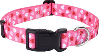 Mihqy Dog Collar for Medium Dogs, Fashion Design, M - XS (Neck 7.9-11.8", Width 5/8") / Heart