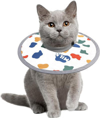 LOS ANDES Adjustable Cat Recovery & Protective Collar - Alternative to Traditional Neck Cones, Prevent Licking Wounds After Surgery, Lightweight Design for Kittens & Puppies