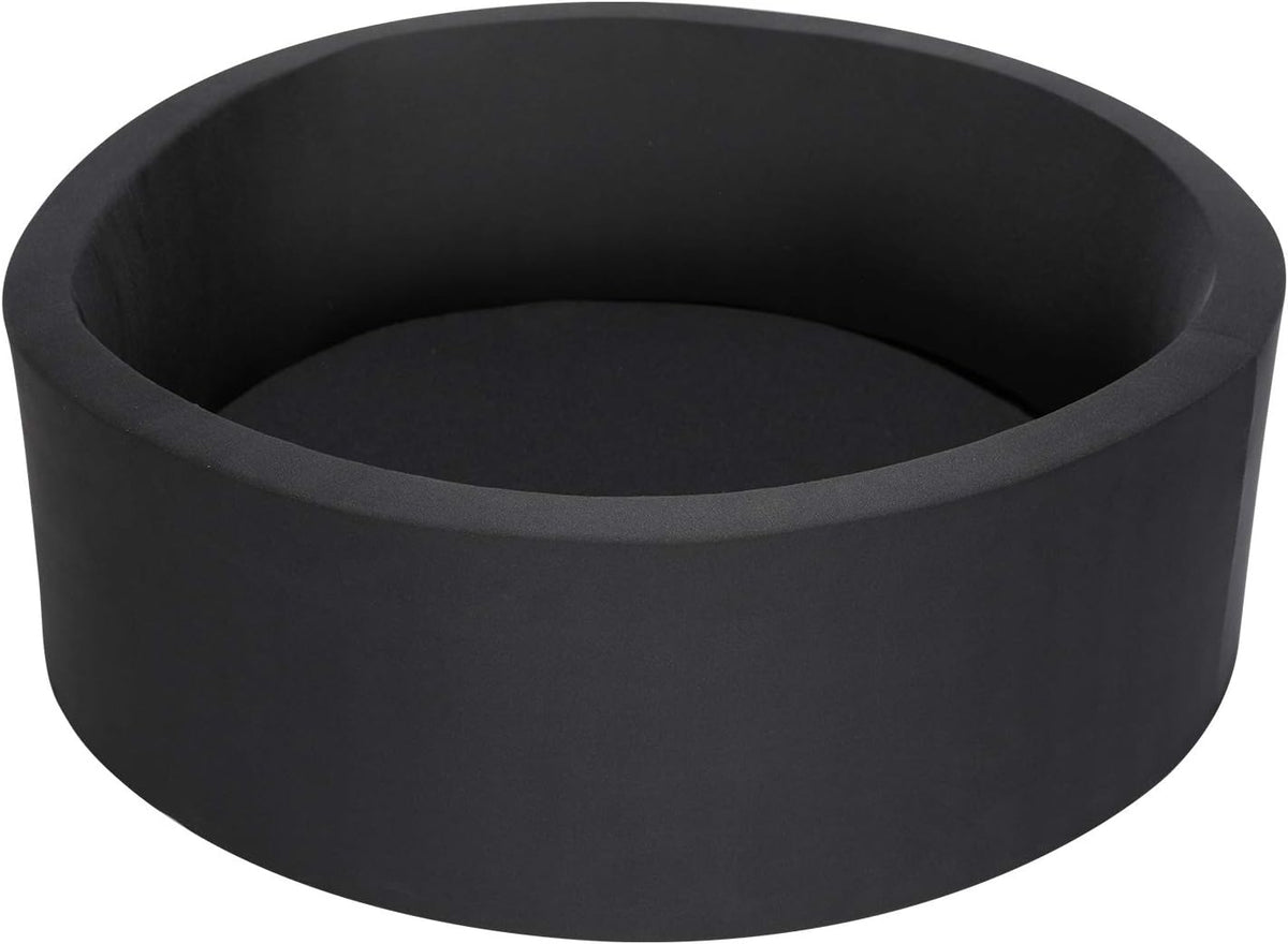 TRENDBOX Foam Ball Pit, 36" x 12" Indoor Soft Ball Pool for Kid，Light Grey – Fun for Kids & Family - Black / 90CM