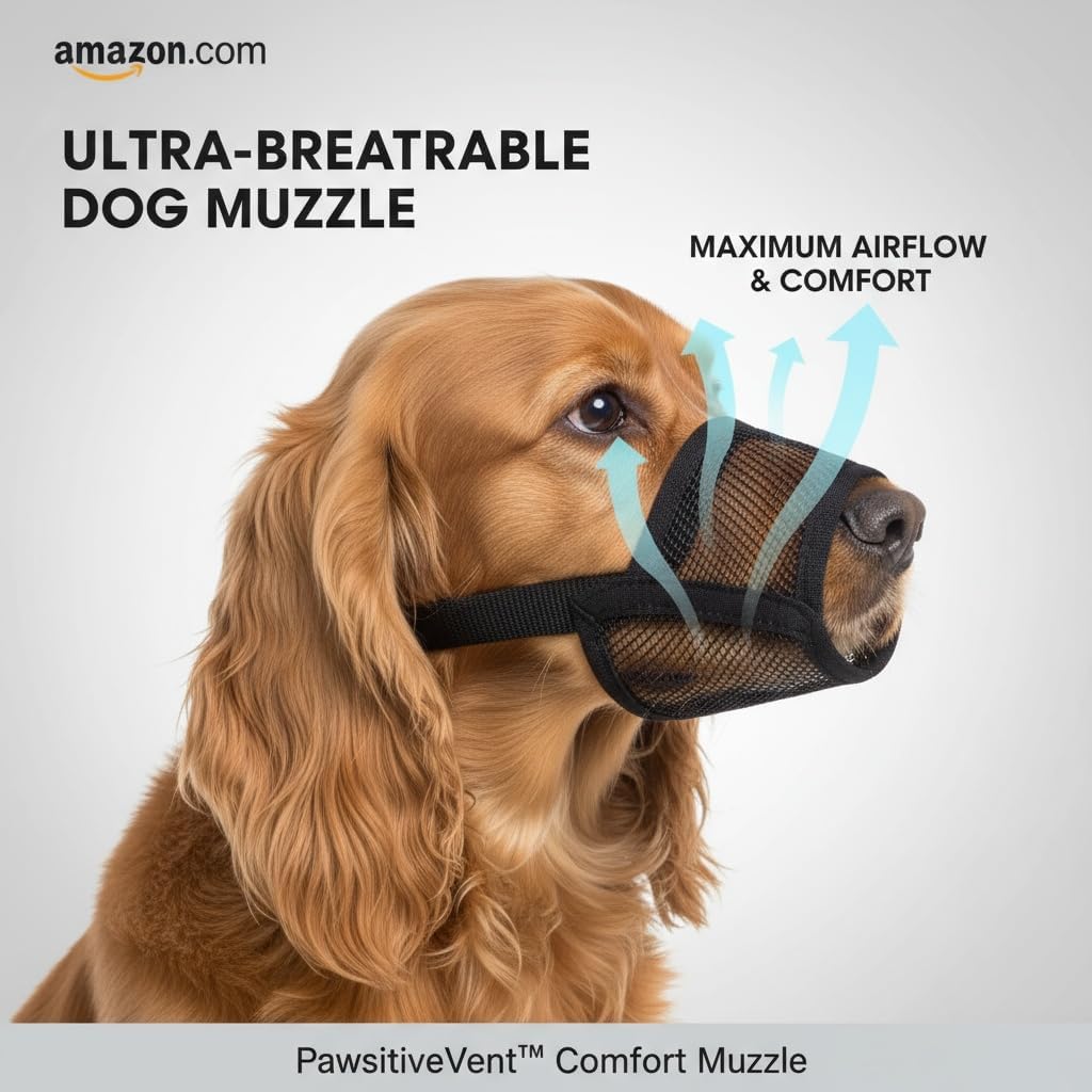 Dog Muzzle Medium Sized Dogs - X-Large ( 9.4” to 11” ) - image 3