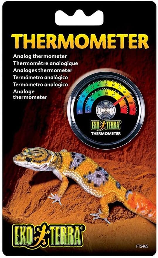 Exo Terra Thermometer for Reptile Terrarium – Essentials for Reptiles And Amphibians - No Size (Pack of 3)