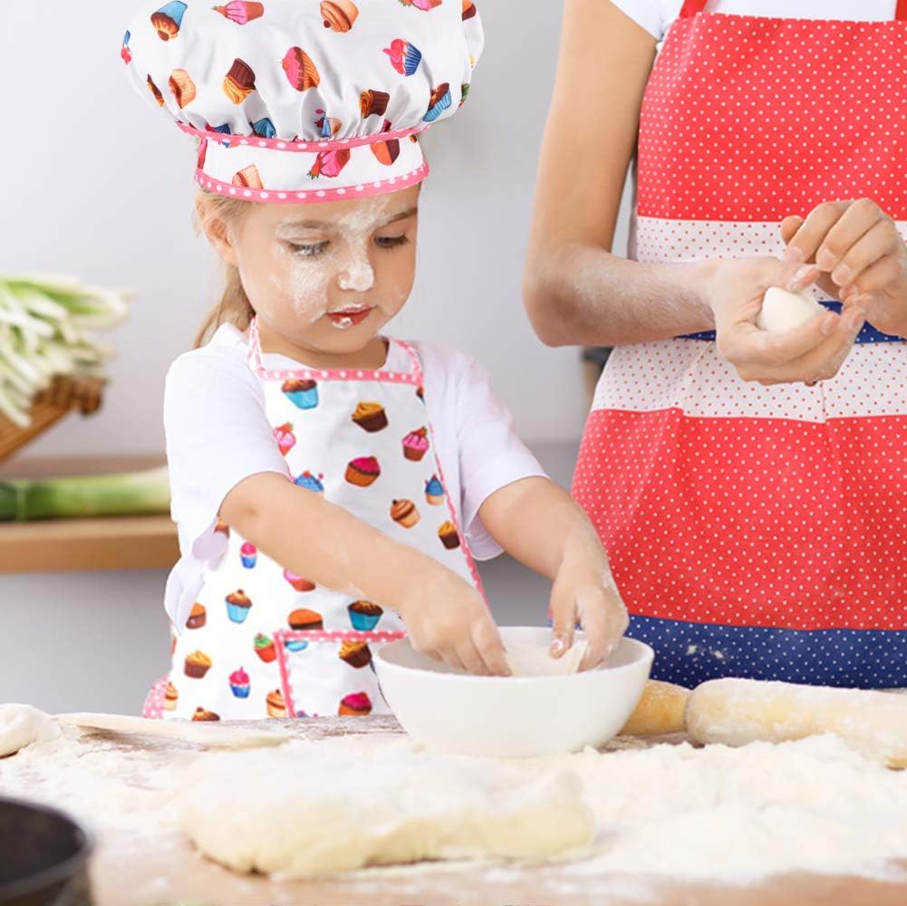 HmiL-U Chef Set for Kids, Hat, Utensils - Cake - image 2