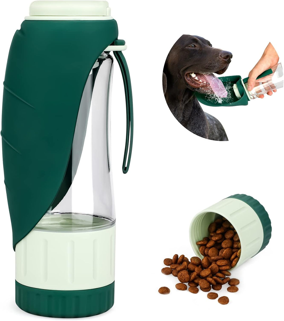 Upgraded Dog Water Bottle - 12oz/Green