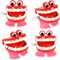 The Dreidel Company 2 pack of 1.75 inch wind up chattering teeth with googly eyes - view 3