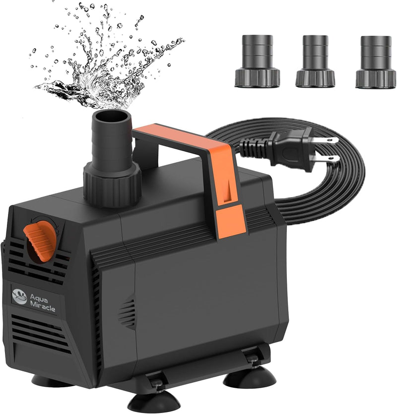 AquaMiracle 600GPH Aquarium Water Pumps Fountain Pump Pond Pump - 1200GPH