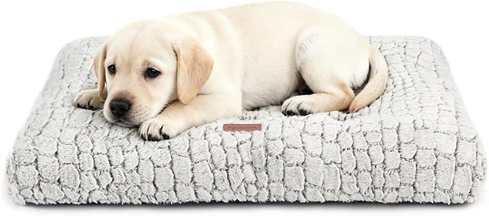 Dog Bed Crate Pad for Small Dogs 24"x18" Coffee – Essentials for Dogs - Small 24"x18" / Coffee