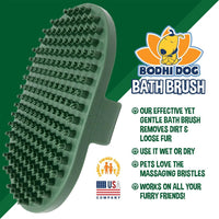Bodhi Dog Shampoo Brush - Pet Grooming & Bath Supplies for Dogs and Cats - Bath Brush for Long - 1 Pack / Dark Green - image 3