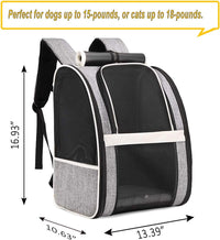 Texsens Innovative Traveler Bubble Backpack Pet Carriers for Cats - Upgraded-Black - image 2