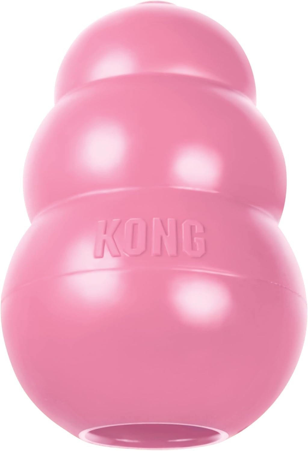 KONG Puppy, Natural Rubber Teething Chew Toy, for Small Puppies - Large (Pack of 1) / Pink