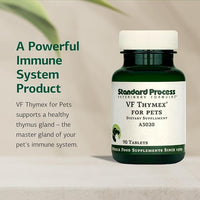 Standard Process Inc. VF Thymex for Pets - Cat & Dog Immune System Support Supplement - Thymus Supplement to Aid Canine & Feline Immune Health - Supplement with Vitamin C - 90 Tablets