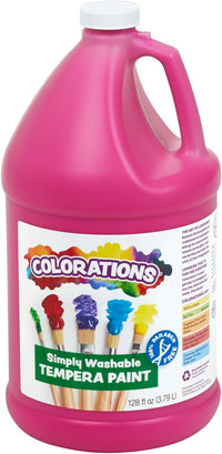 Colorations washable white tempera paint, paraben-free 1 gallon size - view 9