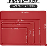 Reopet Silicone Pet Feeding Mat - Red / 24" x 16" - image 2