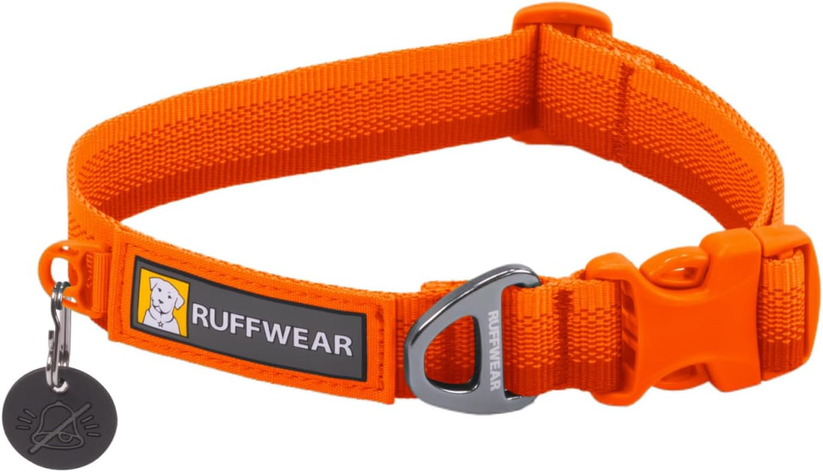 Ruffwear, Front Range Dog Collar - Blaze Orange / 11"-14"