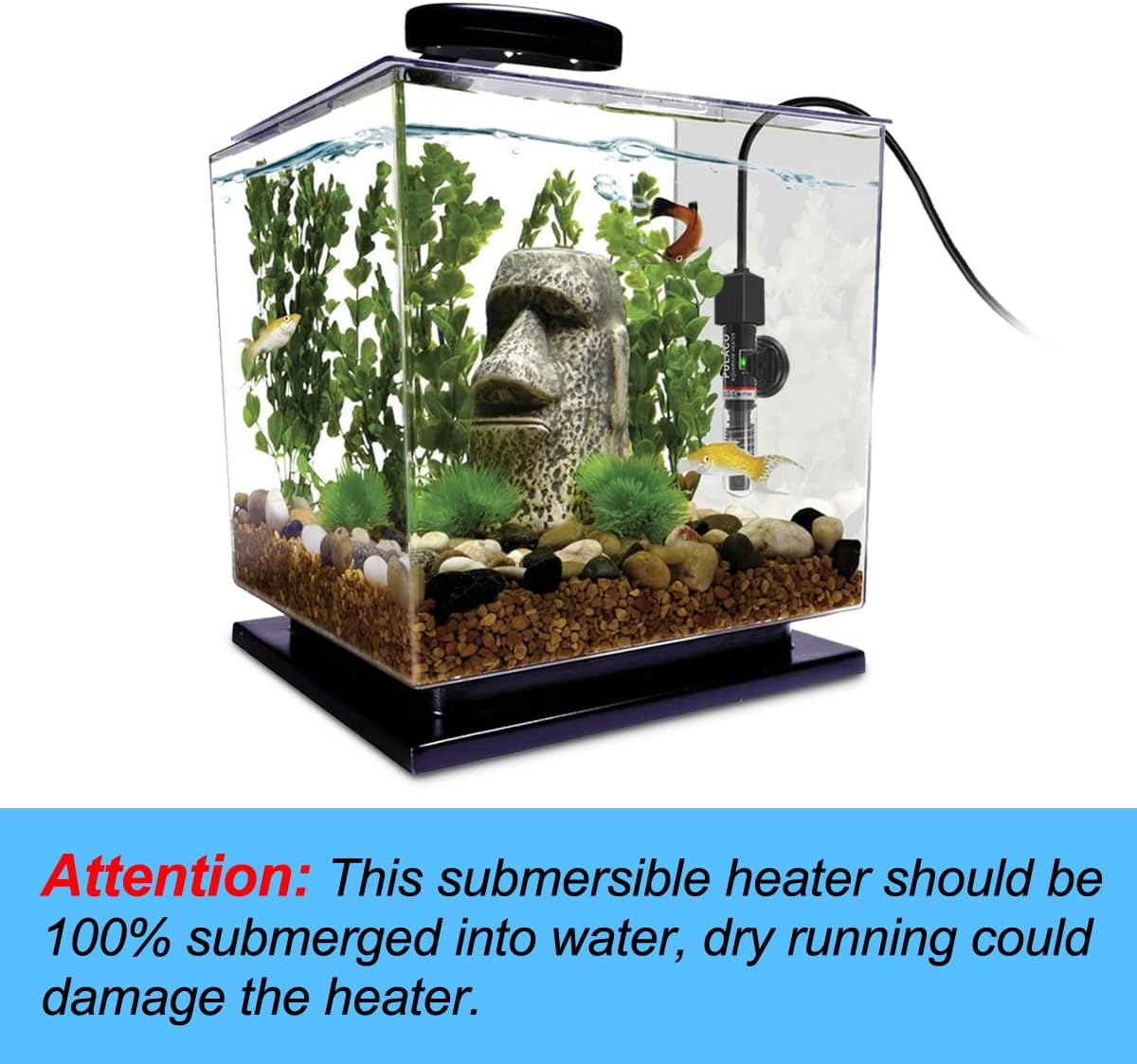 25Watt Mini Aquarium Heater, Submersible Betta Heater – Essentials for Fish - image 2