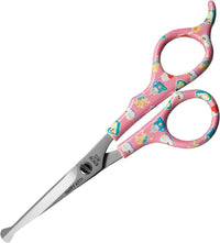 Kenchii Happy Kitty Ball Tip Grooming Scissors for Cats 5.5in Pink – Essentials for Cats - 5.5 Inch / Pink
