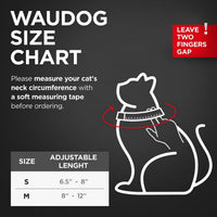WAUDOG Leather Cat Collar with Bell Elastic Strap Stretchy Kitten - Mint / 8"- 12" Without Holder - image 4