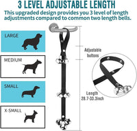 BLUETREE Dog Doorbells Premium Quality Training Potty Great Dog Bells - 10-Black+Light Grey - image 2