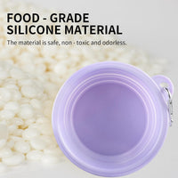 Collapsible Dog Bowls 2-Pack - 12 OZ Macaron Pink and Violet - image 2
