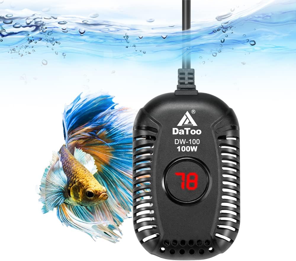 DaToo Small Aquarium Heater 50W Mini Fish Tank Heater 50 Watt - 100W
