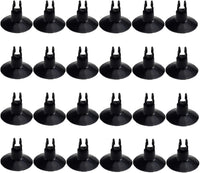 AQUANEAT Aquarium Suction Cups, for Fish Tank Airline Tubing - Black
